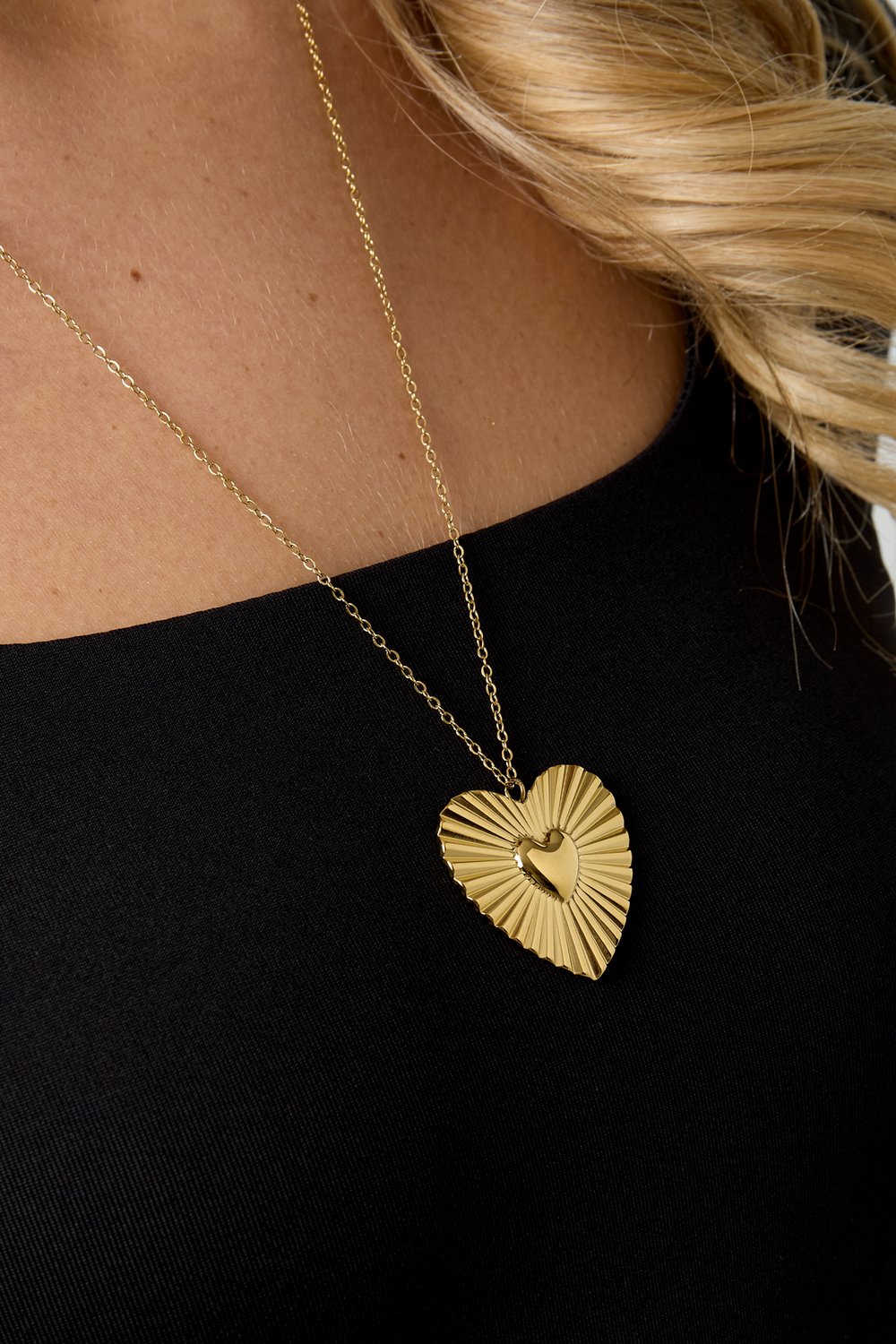 Stainless Steel Pendant necklaces Heart Casual Daily Simple Series Women's jewelry h5Picture3